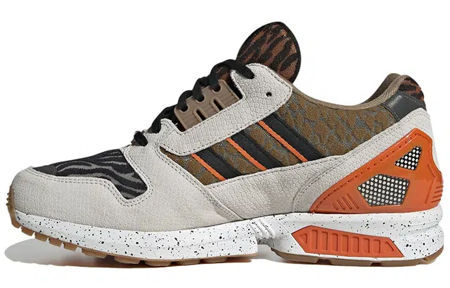 Bape x UNDEFEATED x adidas originals ZX 8000 Crazy Animal