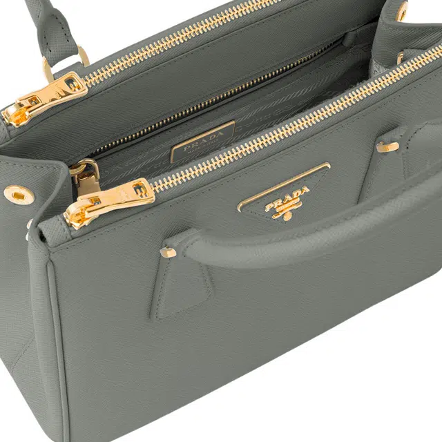 PRADA Galleria Small Shoulder Bag Gray