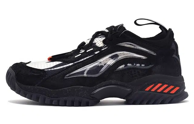 中国李宁 纽约时装周系列 极光天行 减震防滑耐磨透气轻便 低帮 生活休闲鞋 男款