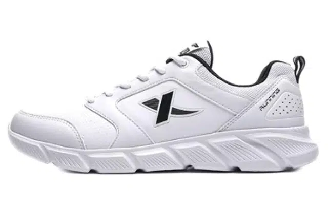 特步 舒适 减震防滑耐磨轻便 低帮 生活休闲鞋 男款 白色