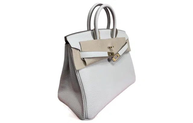 HERMES Birkin 25 Togo M4 Gris Pale