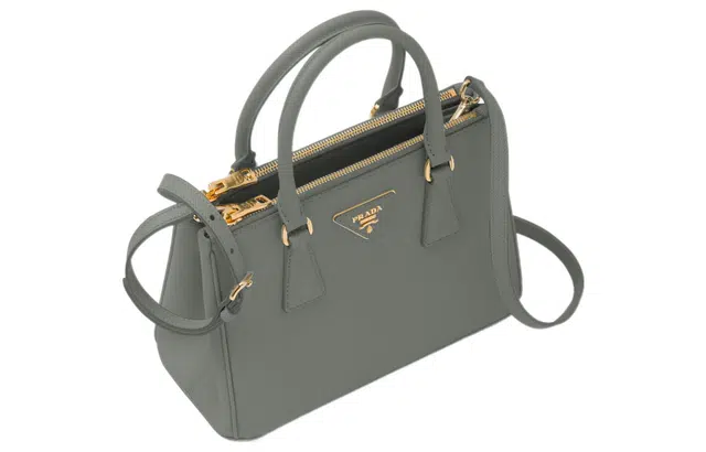PRADA Galleria Small Shoulder Bag Gray