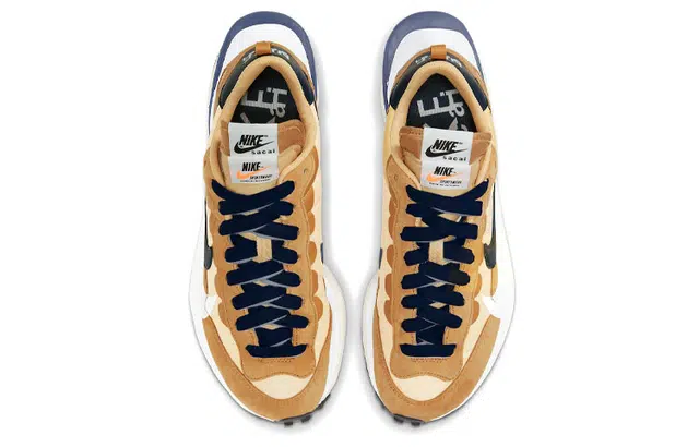 Sacai x Nike VaporWaffle sesame and blue void