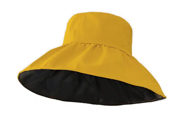 白卷 夏天户外纯色黑胶防晒 防晒帽 女款