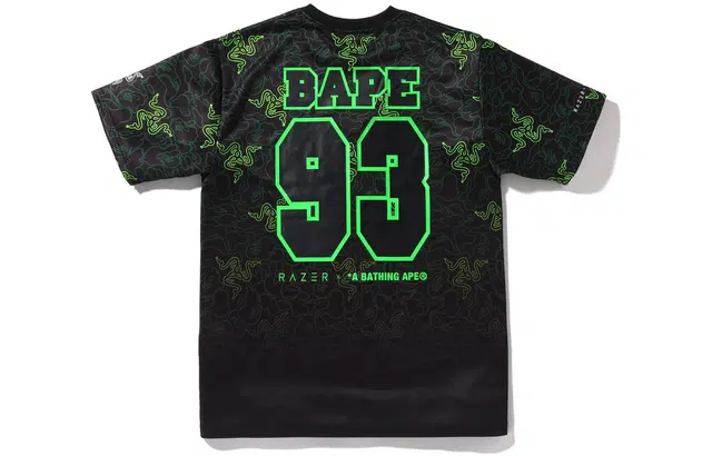 BAPE x Razer Neon Camo Team Tee