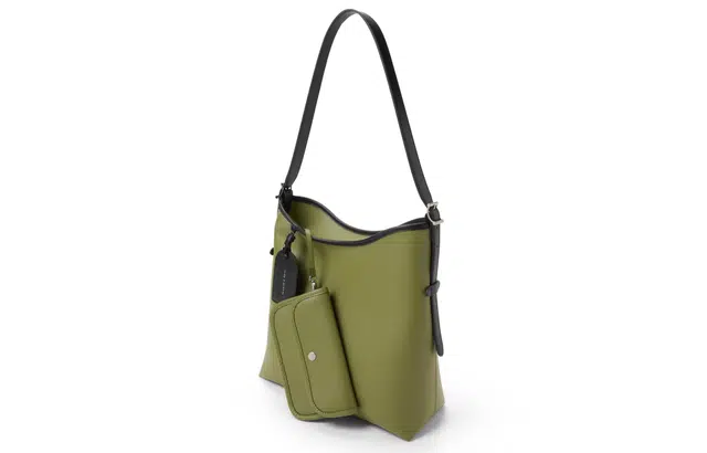CHARLESKEITH PU Tote BlackGreyOlive