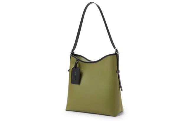 CHARLESKEITH PU Tote BlackGreyOlive