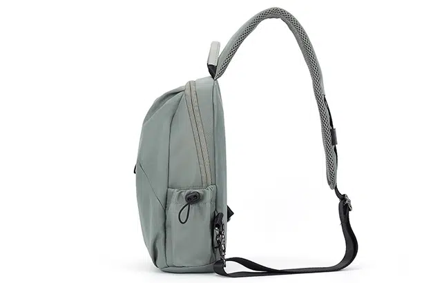 轻骑者 潮流街头百搭运动户外休闲通勤旅游时尚多口袋轻便 织物 胸包单肩斜挎包 常规 男女同款情侣款 树叶灰/黑色/浅灰/浅绿/卡其