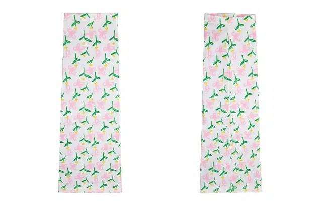 白卷 夏天花朵清新骑行户外开车宽松薄款护臂 防晒袖 女款