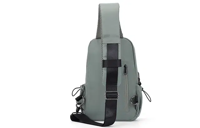 轻骑者 潮流街头百搭运动户外休闲通勤旅游时尚多口袋轻便 织物 胸包单肩斜挎包 常规 男女同款情侣款 树叶灰/黑色/浅灰/浅绿/卡其