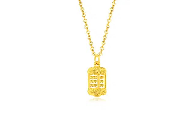珍·如金 时尚小众轻奢简约 足金 计价金 黄金项链 女款