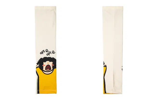 白卷 夏天开车骑行防晒凉爽户外印花 防晒袖 男女同款情侣款