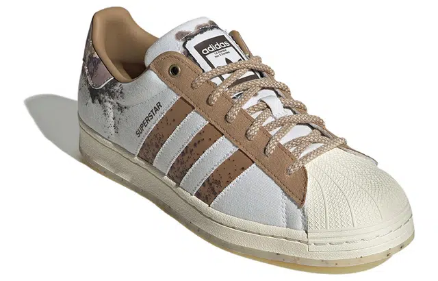 adidas Superstar White Brown