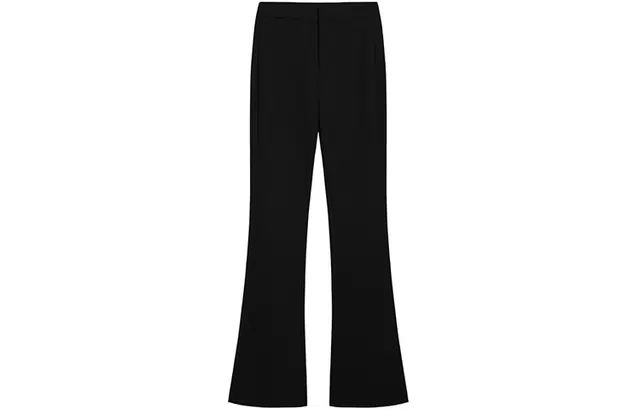 帝狼牛 纯色高腰显瘦修身微喇休闲裤 女款