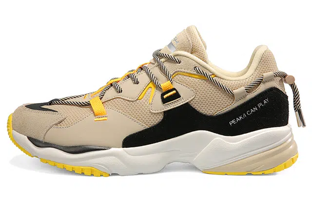 匹克 低帮 跑步鞋 男款 卡其