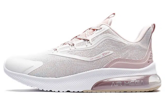 特步 时尚半掌气垫科技运动 低帮 跑步鞋 女款 粉红