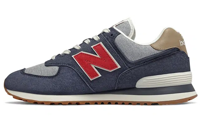 New Balance 574 Night Blue Red