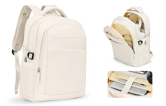 阿尔派妮 大容量休闲户外运动旅行多功能防泼水百搭简约学生 织物 电脑包书包背包双肩包 常规 男女同款情侣款 多色