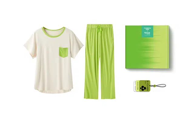 有棵树 莫代尔 夏季冰丝短袖长裤家居服睡衣礼盒套装 夏季家居服套装 女款