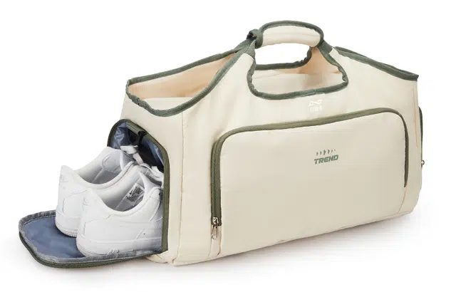 Qingqizhe Travel Gym Bag Beige