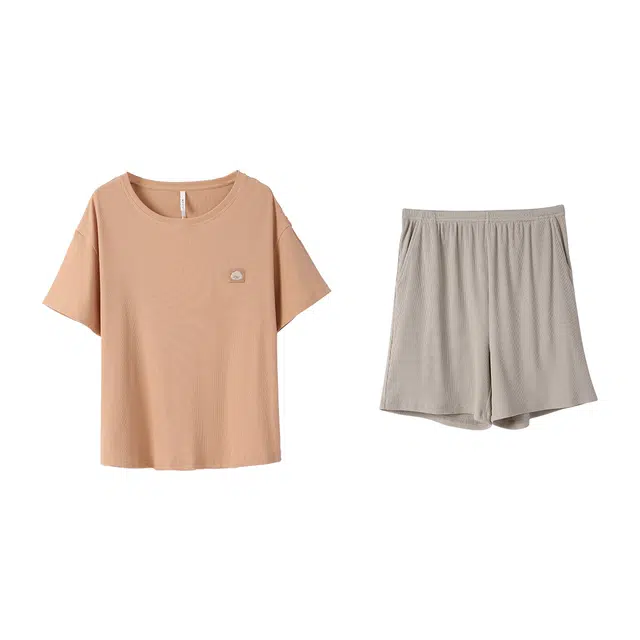 安之伴 夏季抑菌睡衣舒适透气可外穿宽松版家居服套装 女款