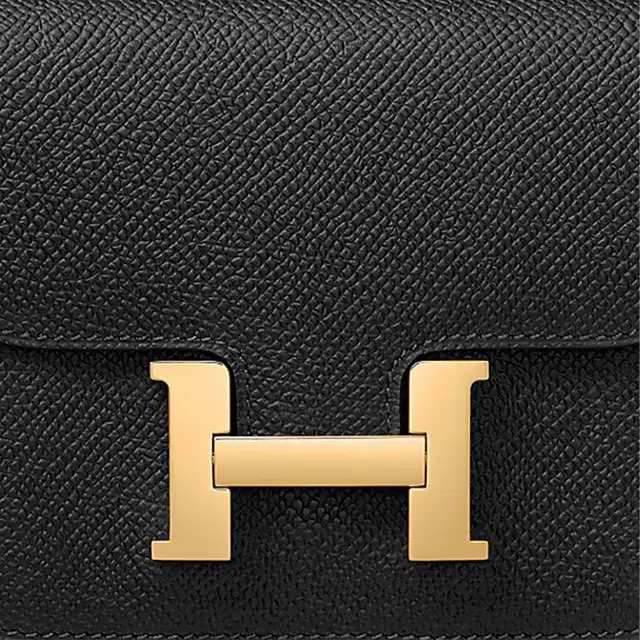 HERMES Constance Slim Epsom Noir