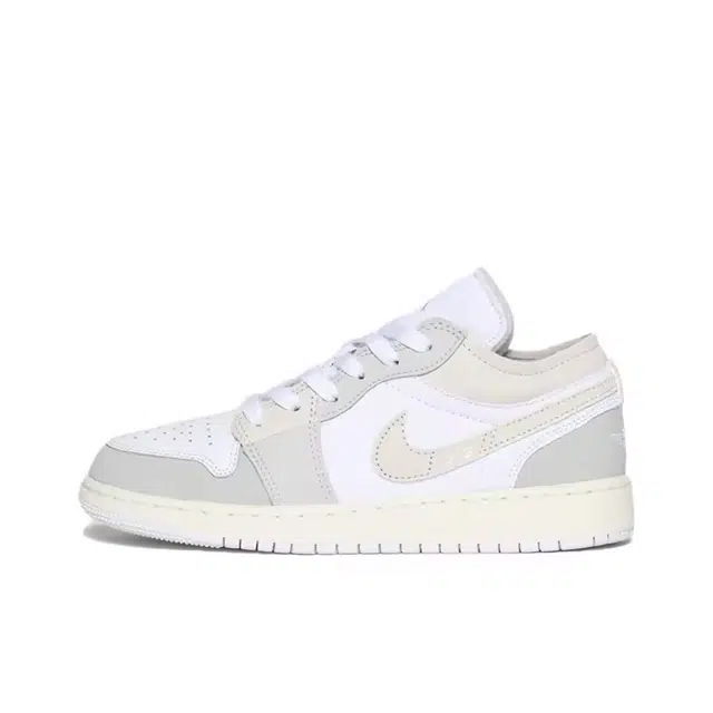 Jordan Air Jordan 1 Low GS White Grey Brown