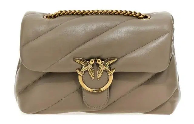 PINKO Love Birds Shoulder Bag Beige