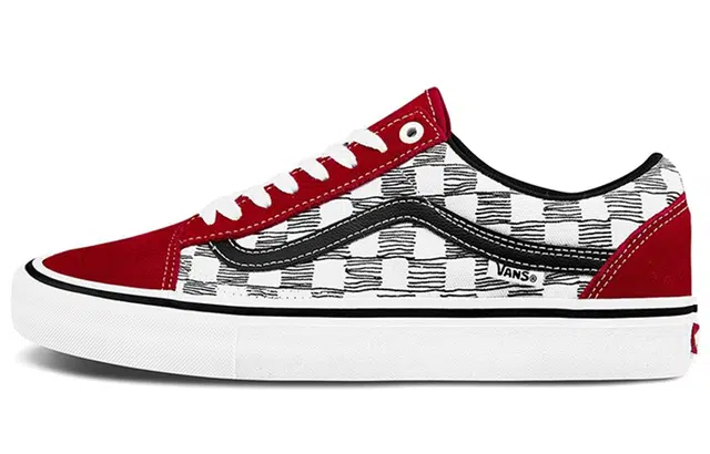 Vans Old Skool Red Black White