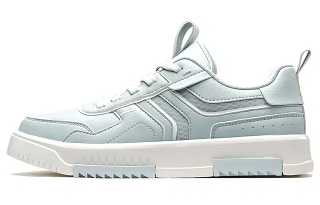 特步 休闲 潮流百搭 低帮 板鞋 女款 浅绿