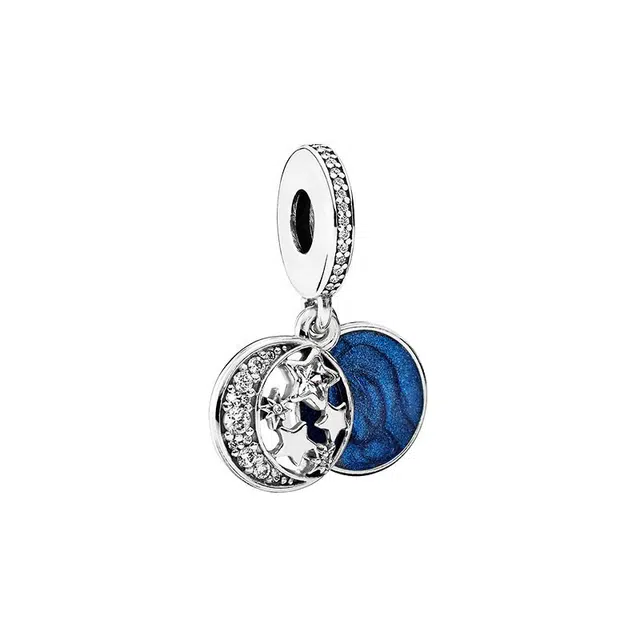 Pandora Moon and Star Pendant Charm Silver