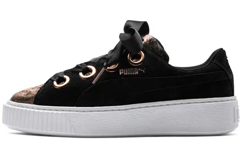 PUMA Platform Low Black Gold