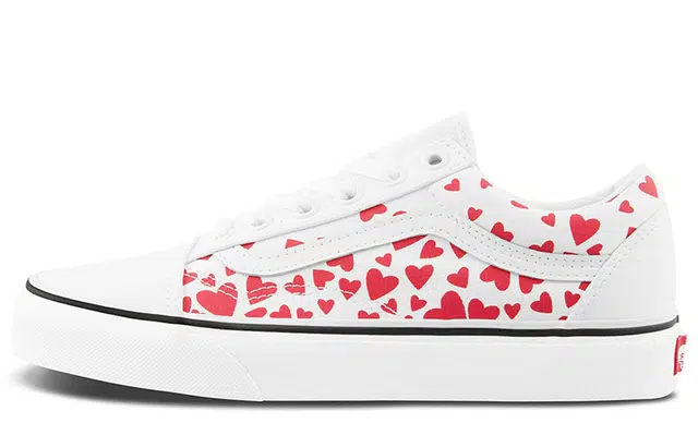 Vans Old Skool Valentine's Day White Red