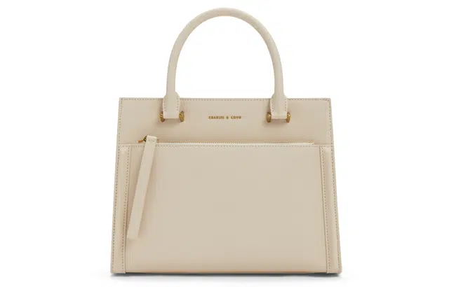 CHARLESKEITH Tote BlackBeige