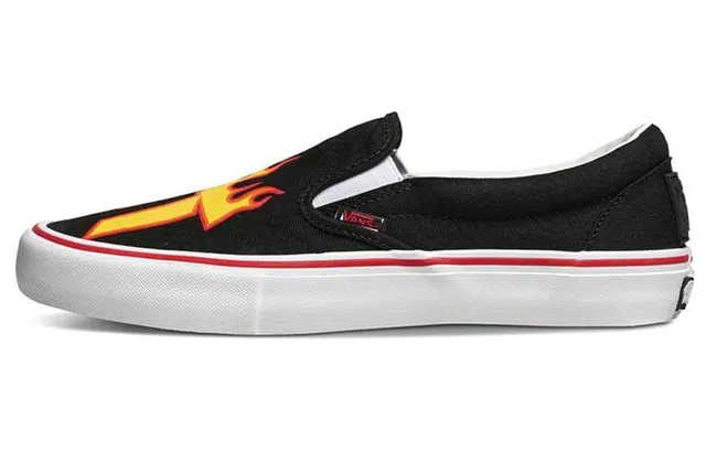 Thrasher x Vans Slip-On Black Yellow Red