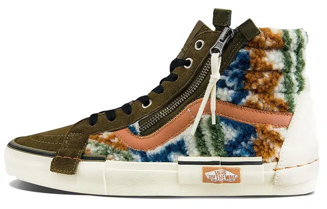 Vans SK8 High Patchwork Brown White