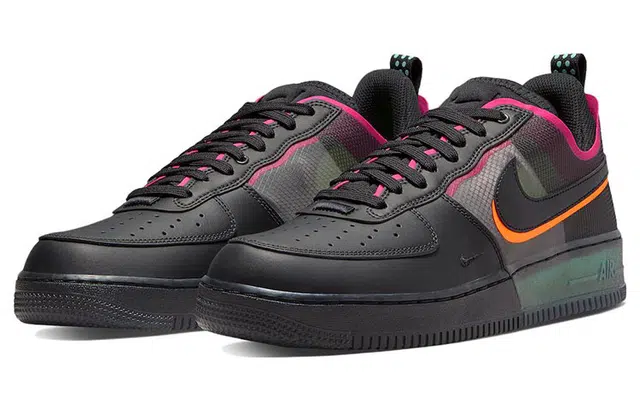 Nike Air Force 1 Low React Black Neon