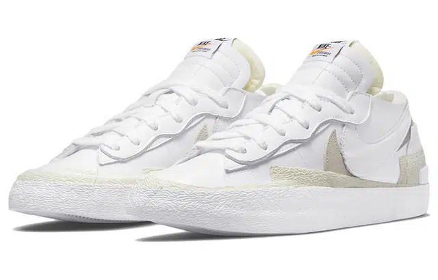 Sacai x Nike Blazer Low "White Patent Leather"