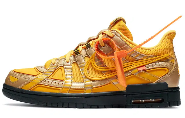 OFF-WHITE x Nike Rubber Dunk "University Gold"