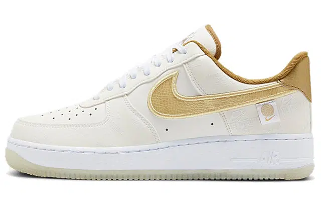 Nike Air Force 1 Low 07 LV8 Worldwide White Gold Japan Exclusive