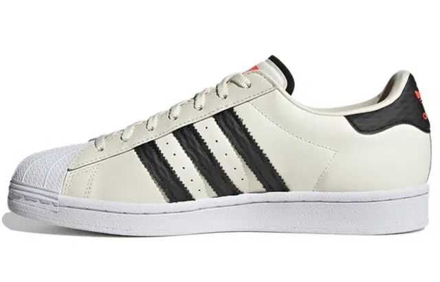adidas Superstar White Black Orange