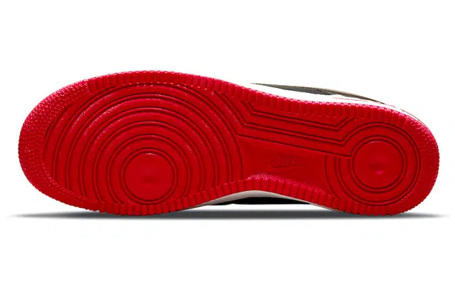 Nike Air Force 1 Low Black Red Gold