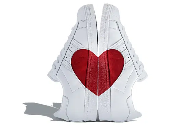 adidas Superstar 80s Valentine's Day White Red