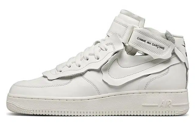 CDG x Nike Air Force 1 Mid White