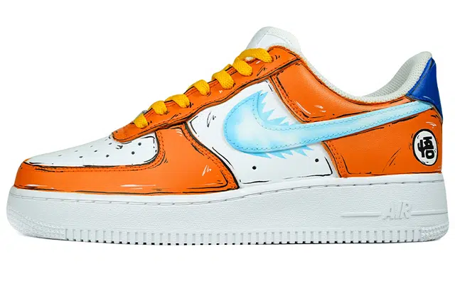 Nike Air Force 1 Low Custom Dragon Ball Goku Orange