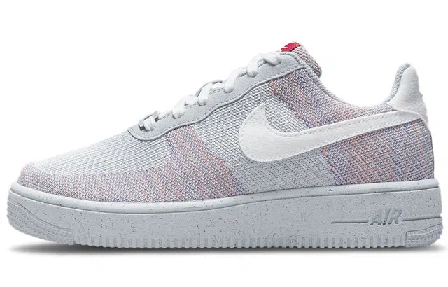 Nike Air Force 1 Crater Flyknit Grey White Red