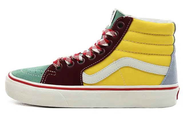 Vans SK8 High Yellow Green Red