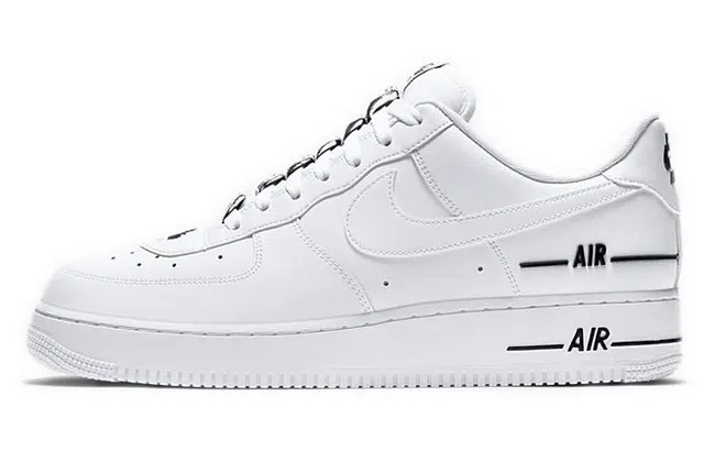 Nike Air Force 1 '07 Low "Double Air" Black White