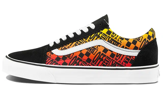 Vans Old Skool Black Orange Gradient