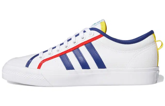 adidas Nizza White Blue Yellow